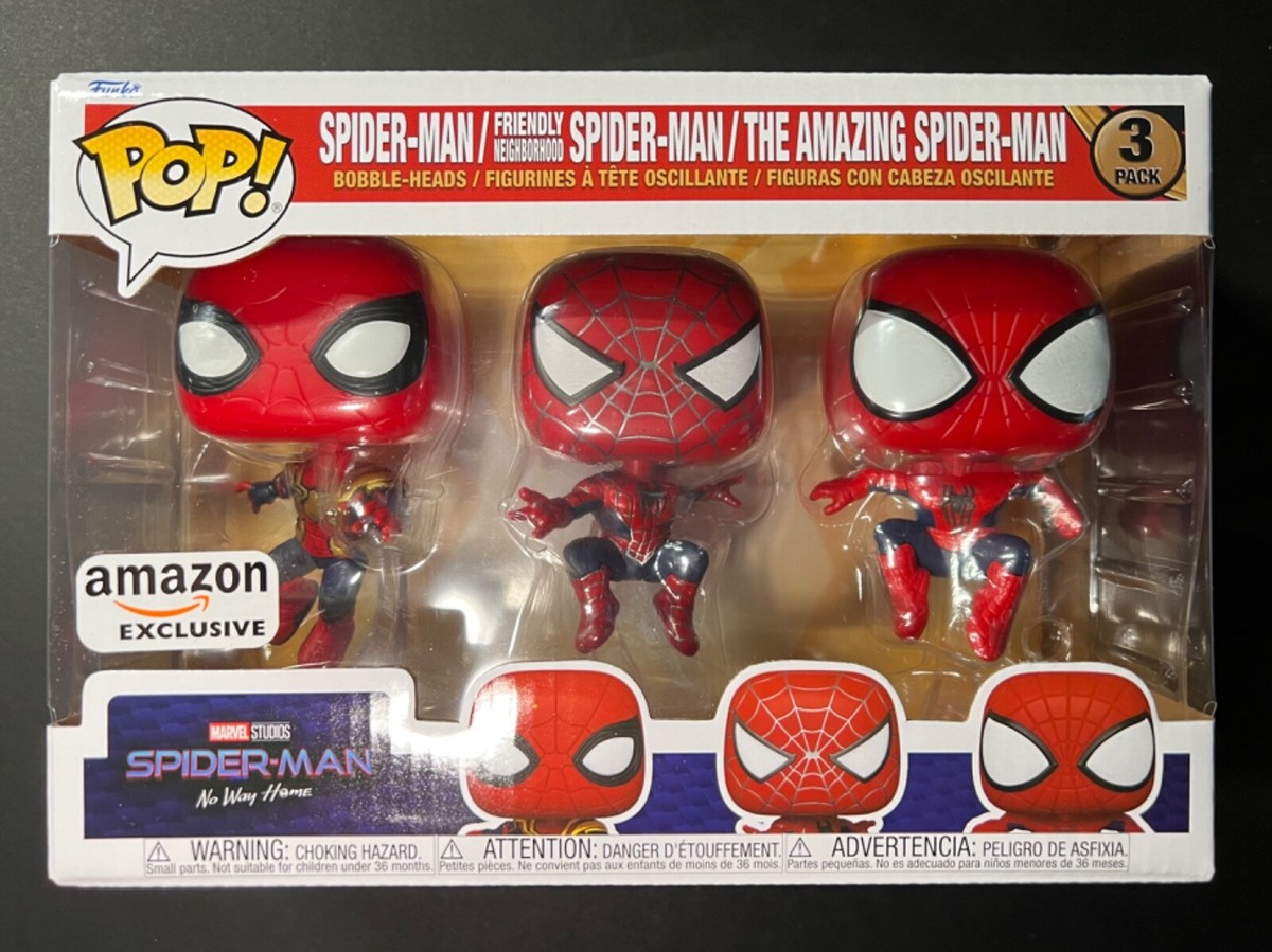 Funko Pop! Marvel Spider-Man: No Way Home 3-Pack Amazon Exclusive