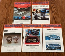 Five 1970-80s CITROEN ACCESSORY brochures 2CV DYANE - GS - CX - LN w French Text