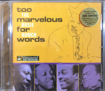 Too Marvelous for Words by Count Basie (CD, May-1999, Vanguard) BRAND NEW!!!