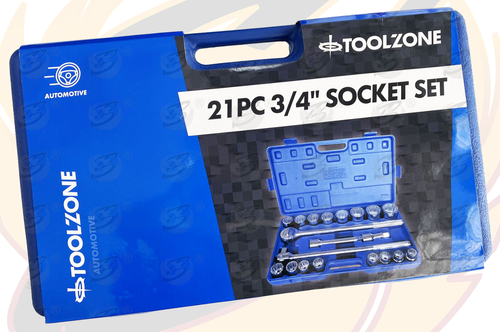 HEAVY DUTY 3/4" Inch dr Socket Set 19-50mm 12 Point Sockets Ratchets Extensions - Picture 7 of 8