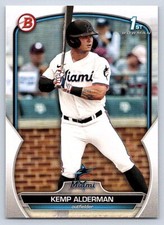 KEMP ALDERMAN  MARLINS RC  1st card  2023 BOWMAN DRAFT #BD-123