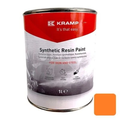KRAMP Vernice colore arancione per attrezzature Pegoraro - 1 litro