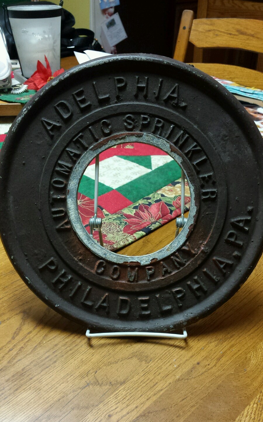 Vintage Adelphia Automatic Sprinkler Company Philadelphia, PA Aluminum