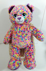 2017 Build A Bear Leopard Cat Kitty Rainbow Confetti  16.5” Plush Stuffed Animal