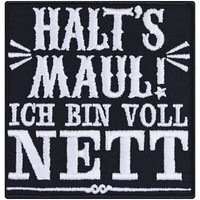 Halt's Maul AufnäHer Heavy Metal AufbüGler Biker Patch Rocker Applikation