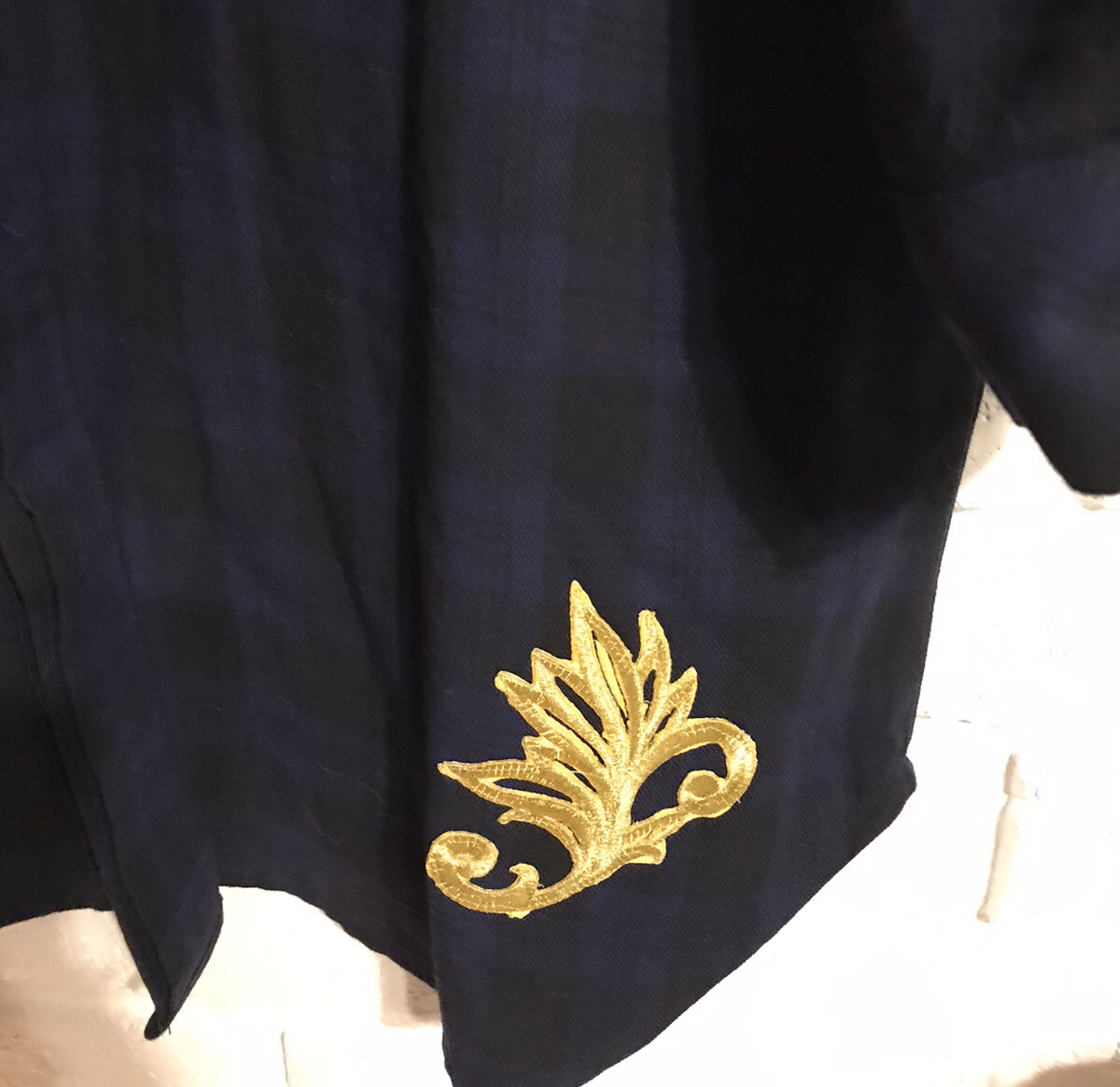 Unique Sam Edelman Plaid Patchwork Long Sleeved T… - image 4