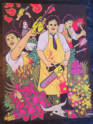 Kiss solo album monster posters, Jason, Michael, Leatherface, and