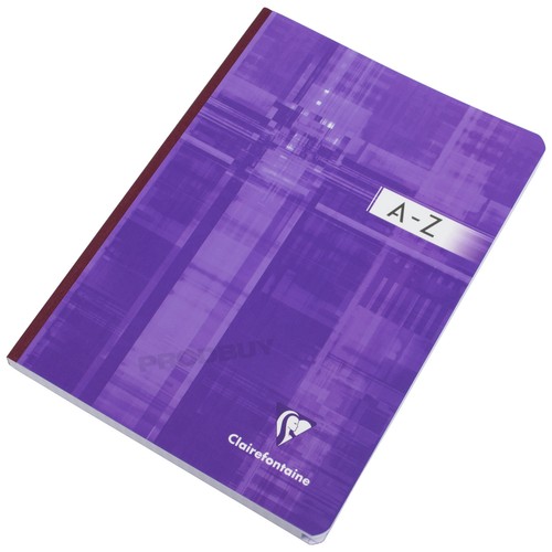 Libro de índice A-Z encuadernado a tela A5 5/5 cuadrícula cuadrícula 96 hojas organizador de oficina - Imagen 4 de 6