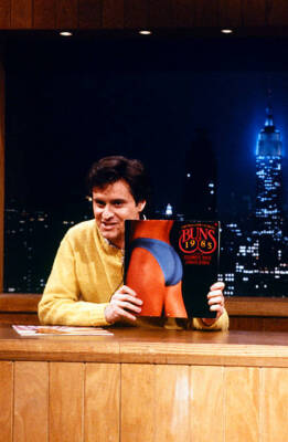 Gary Kroeger during the 'Saturday Night News' skit on SNL 1985 Old Tv Photo