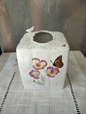 Lenox ''Butterfly Meadow'' Serviettenhalter Porzellan 16x13x14 cm