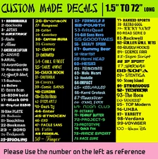 Custom Vinyl Lettering Decal Personalized Sticker Window Text Name Car Truck Van