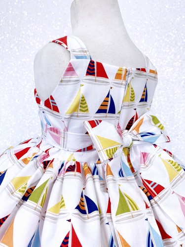 Knee Length Patterned Junior Toddler Dress Spring Summer Birthday Pageant 2 4 6 - Picture 80 of 98
