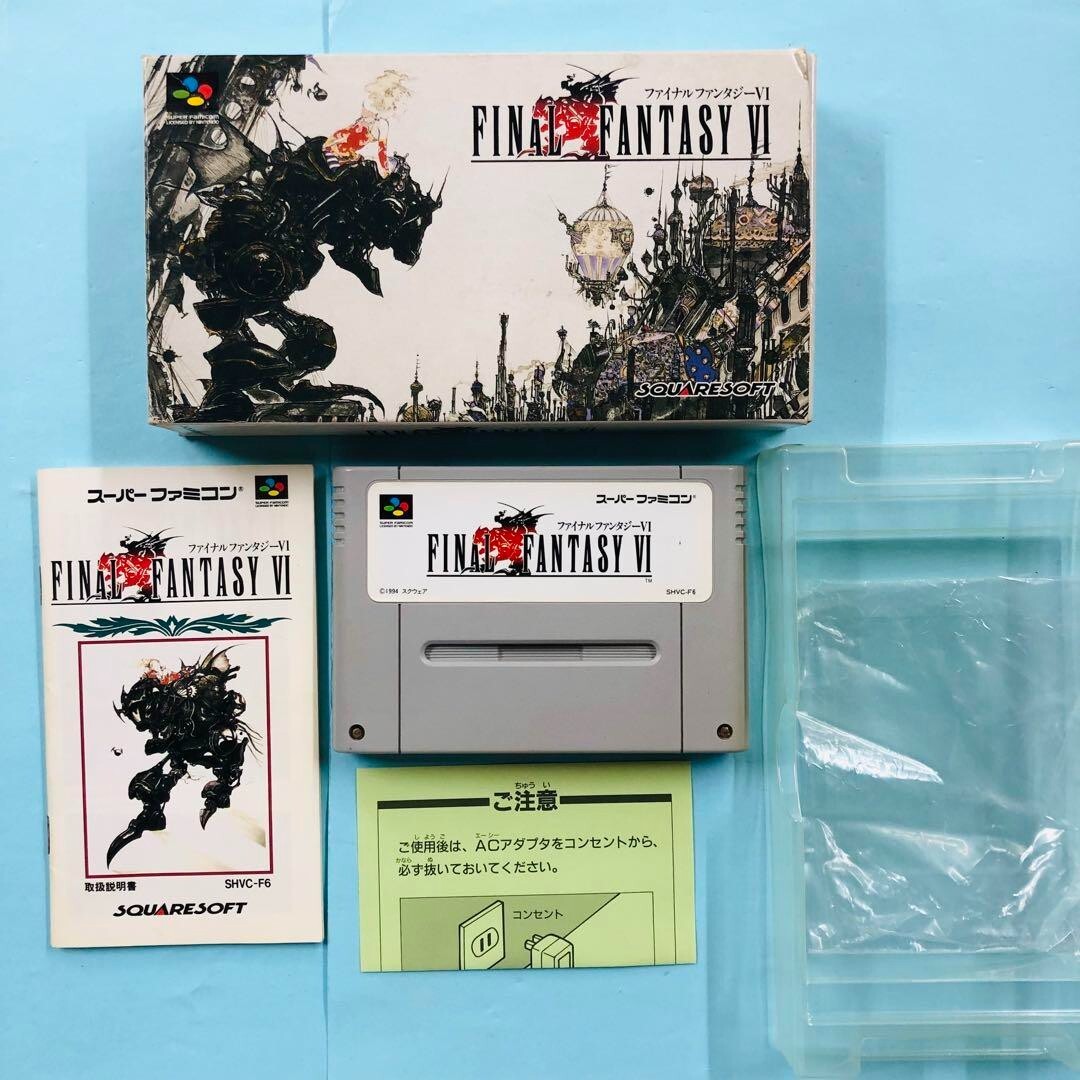 Final Fantasy VI SuperFamicom SNES SHVC-F6 1994 NTSC-J Nintendo