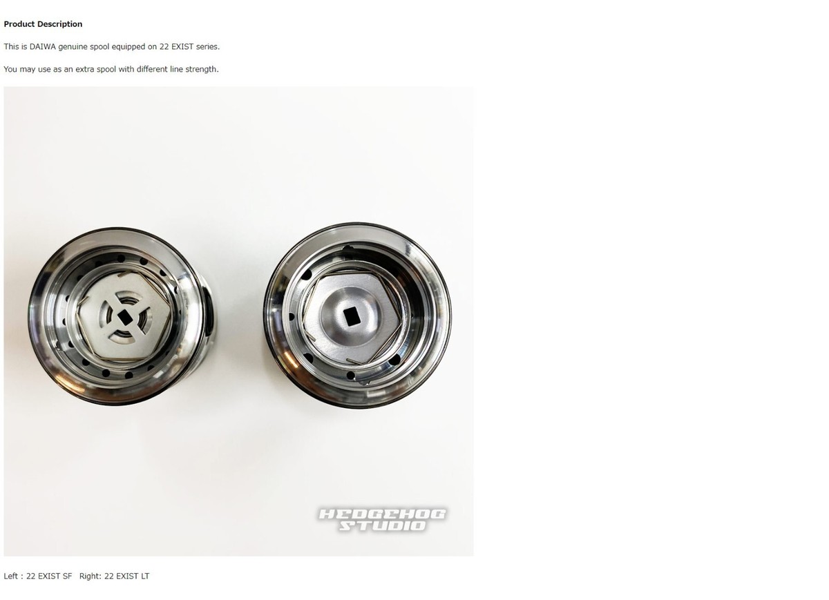 DAIWA Genuine] 22 EXIST Spare Spool (SF, LT) | eBay