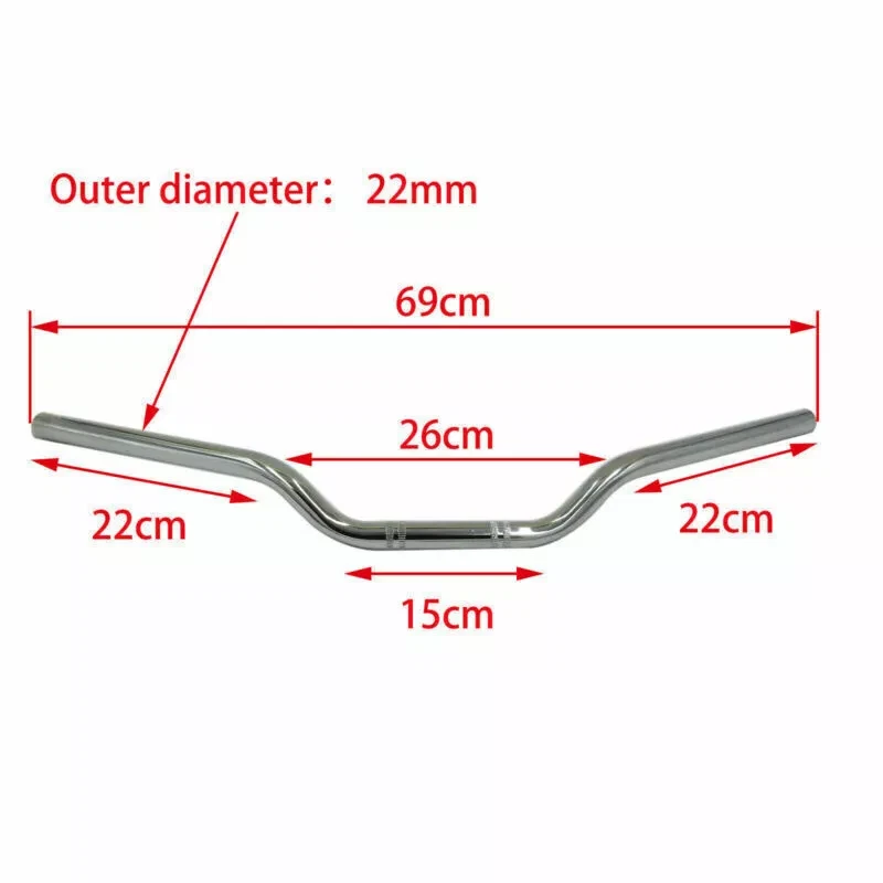 For Yamaha RZ TZ TD TDM 250 350 700 750 850 1000 Fazer Motorcycle 7/8" Handlebar - Image 2 of 4