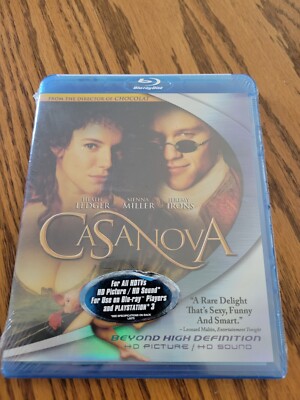 Casanova (Blu-ray Disc, 2006) Heath Ledger, Sienna Miller, Jeremy Irons   NEW