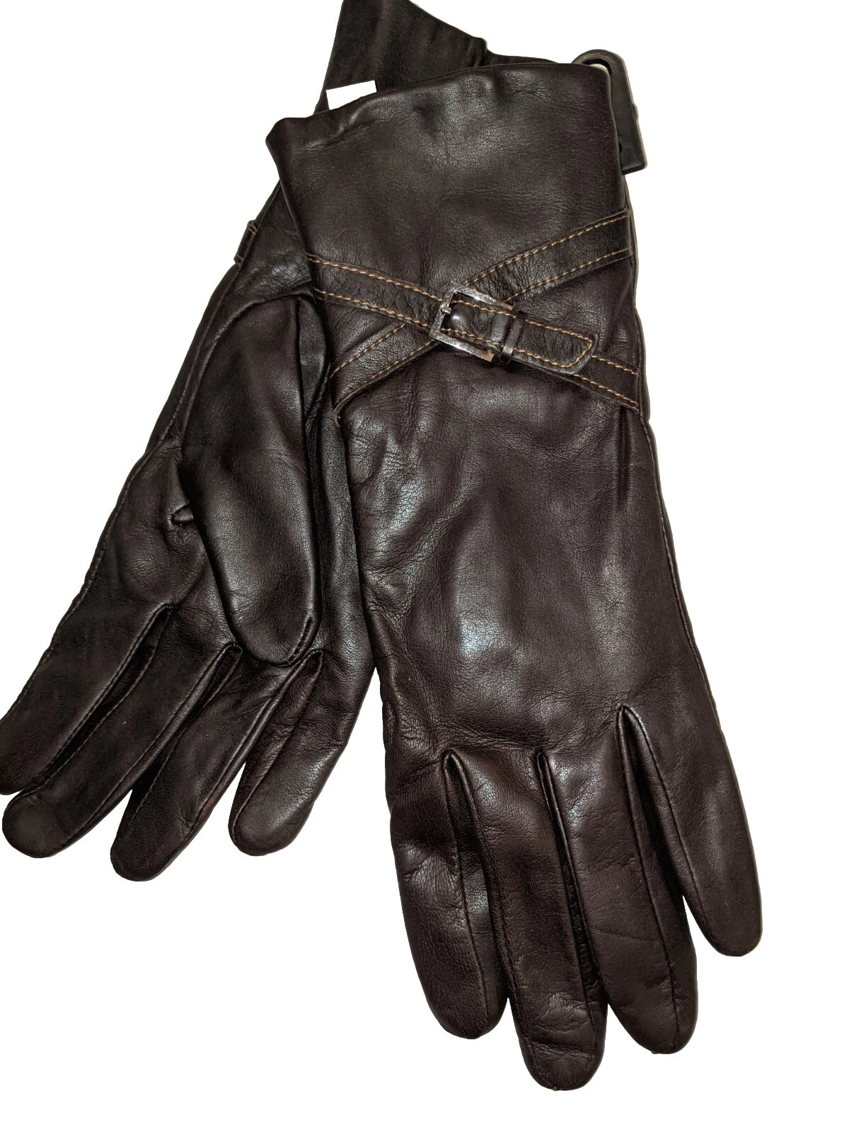 Ladies Genuine Leather Thinsulate Gloves, Chocolate ,XL
