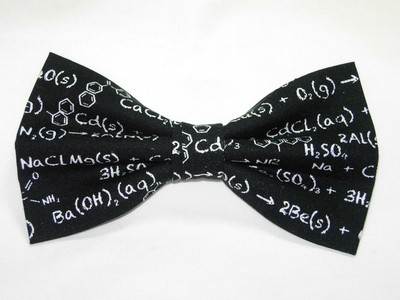 Chemistry Bow tie / Chemical Equations / Science Formulas / Pre-tied Bow tie