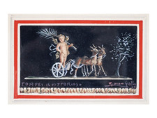 Giovanni Gallo ( Napoli XX secolo) QUADRO DIPINTO GOUACHE Pompei, il Vittorioso