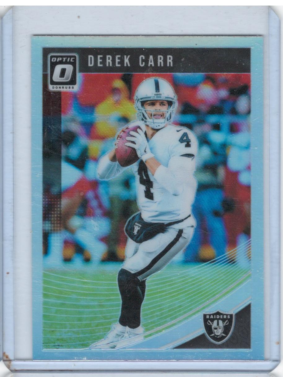 Derek Carr 2018 Donruss Optic #77 Holo Oakland Raiders