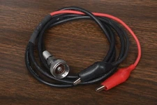 VINTAGE AMPHENOL AUDIO PLUG TO ALLIGATOR JUMPER CLIPS TEST CABLE