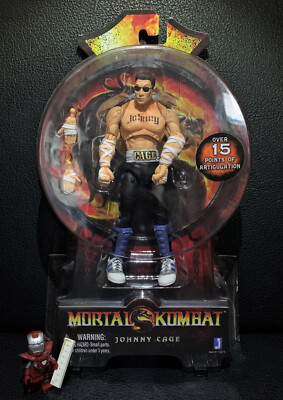Mortal Kombat Figur Johnny Cage 6 Inch Jazwares Neu OVP MOSC NetherRealm Dragon