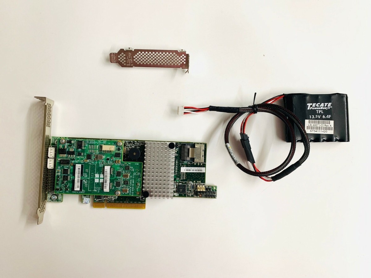 LSI LSI LOGIC MegaRAID SAS 9271-4i Storage Controller CVM01 Battery LSI00297 E - Foto 4