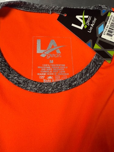 LA Gear Live Active - Orange Colored Performance Tank Shirt - Men's Med - Picture 11 of 12