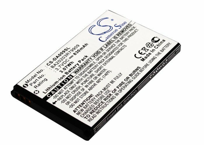 830mAh Battery For Creative Zen Micro Photo;PN:BA20203R79909