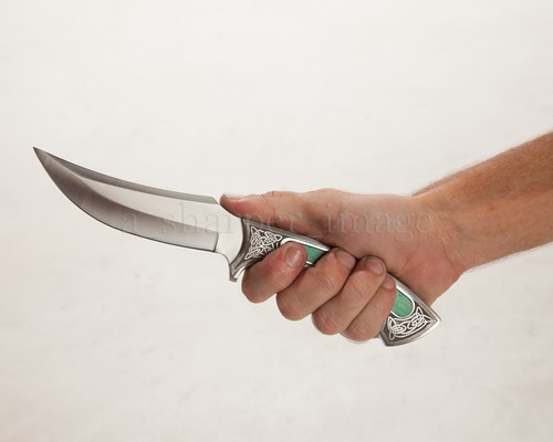 10" Elk Ridge 'Jade' Gentleman's Skinner Fixed Blade Full Tang Bowie Knife - Picture 2 of 9