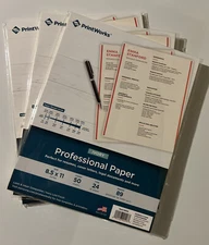 NEW Lot Of 3 Packs Print works  Professional Printing Paper 50ct Ivory Resumes