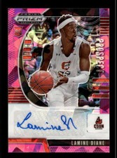 2020 Panini Prizm Draft Picks Collegiate Lamine Diane Prospect Auto Pink Ice