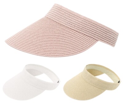 Visor Cap Damen Sonnenhut Sommer Schirmmütze für Pferdeschwanz Frisur