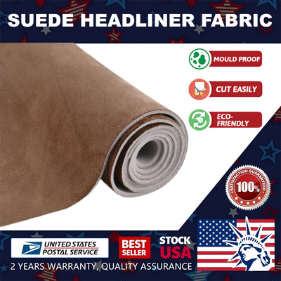 59''x79'' Headliner Fabric Foam Durable Backed Suede Car Roof Liner Upholstery
