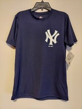 MLB NY New York Yankees Majestic Cool Base Youth Size M T-Shirt NEW 