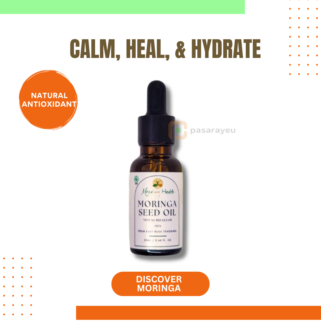 MOREing 100% Pure Moringa Seed Oil for Hydrating Face & Body 20ml
