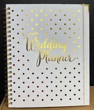 Wedding Planner  Organizer Gold Undated Bridal Diary Book Organizer Hardcover