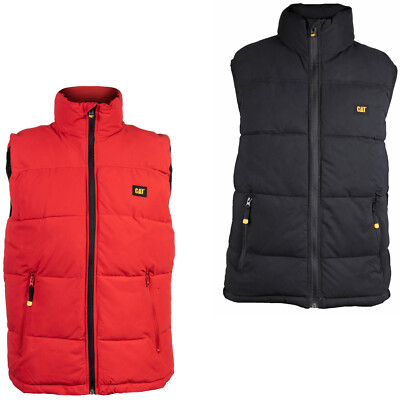 Herren CAT Bodywarmer Arctic Zone Weste Wasserabweisend Polyester Reißverschluss Jacke