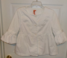BCBGeneration White Medium Button Jacket