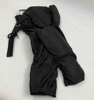 Cramer Boys M Medium Youth 7 Pad Football Game Pant Black Dazzle Protection NEW