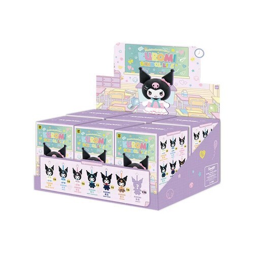 TOP SPIELZEUG Kuromi Schuluniform Serie Plüsch Vinyl bestätigt Blindbox Figur Geschenk - Bild 19 von 26