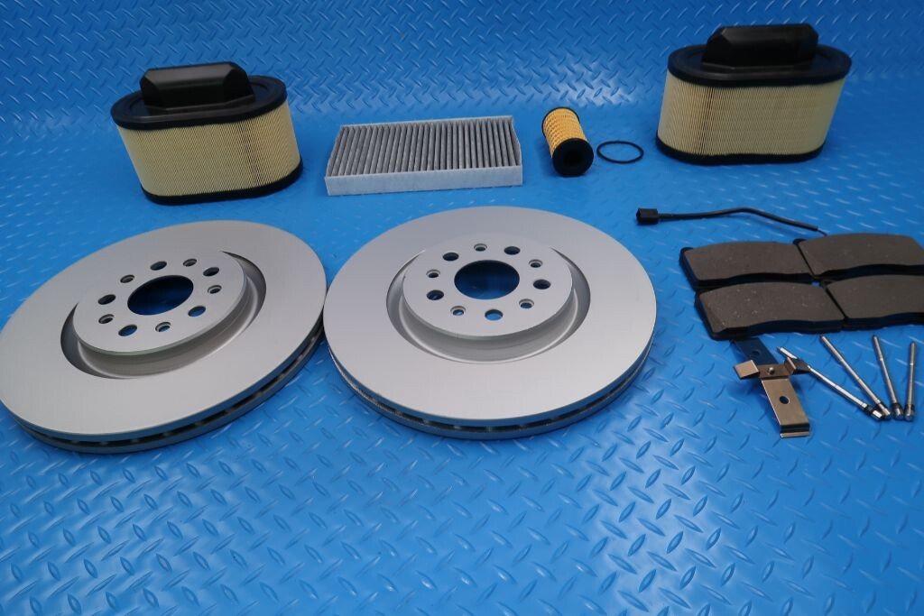 Maserati Ghibli front brake pads rotors filter service kit TopEuro #9306