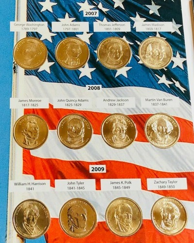 PRESIDENTIAL $1.00 SET 2007-2016 & 2020 40 UNCIRCULATED COINS COLLECTION - Picture 9 of 12