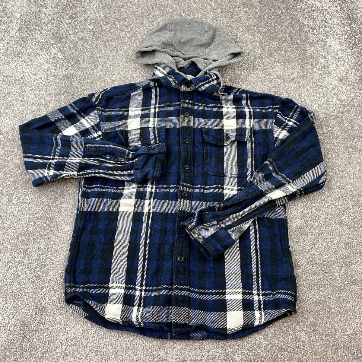 American Eagle Outfitters Hoodie Button-Up Shirt Men's Size XS