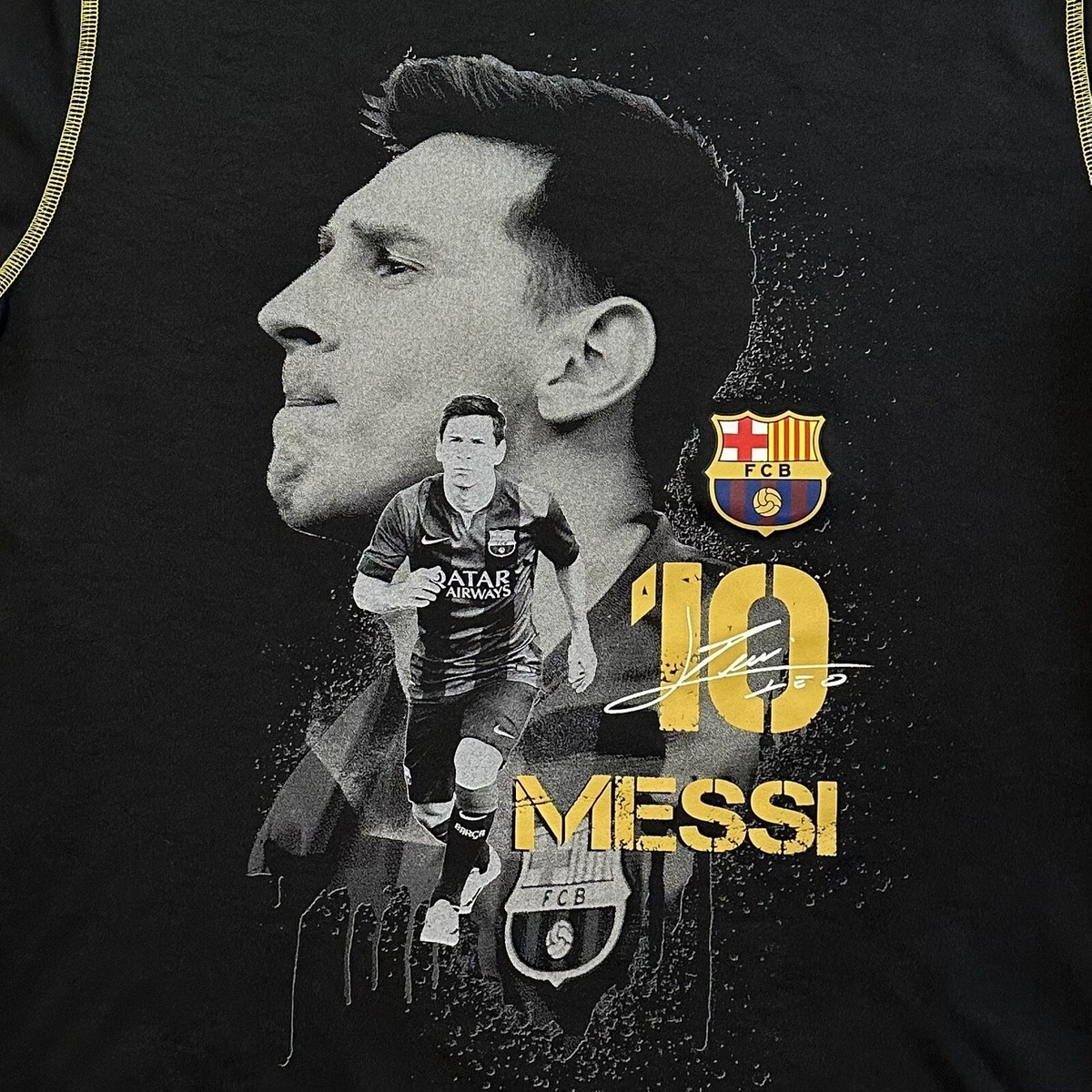 FC Barcelona Lionel Messi #10 T-Shirt Barcelona Argentina Soccer