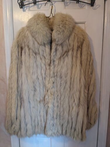 Alaskan Couture Cream Faux Fur Coat Small/Medium