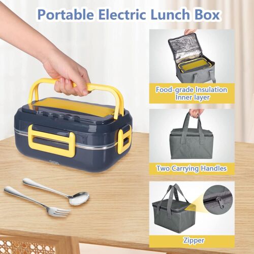 3 in 1 Leakproof Electric Heated Lunch Boxes for Adults 1.5L Food Container - Picture 16 of 17