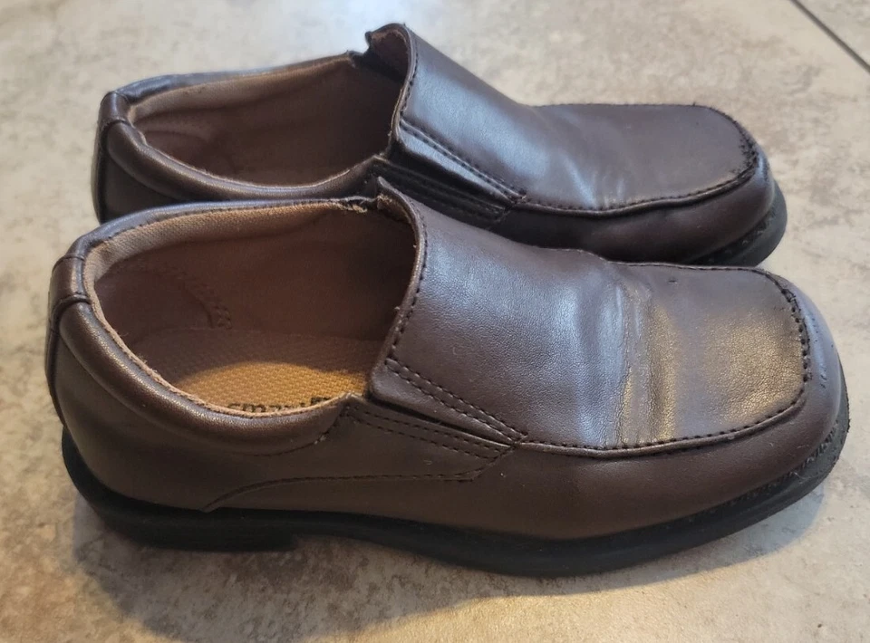 Boys Smart Fit Dress, Wedding, Church Shoes Brown Slip on Size 11 - Image 3 of 4