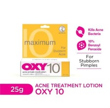 3 Box x 25g OXY 10 For Stubborn Acne  FREE GIFT