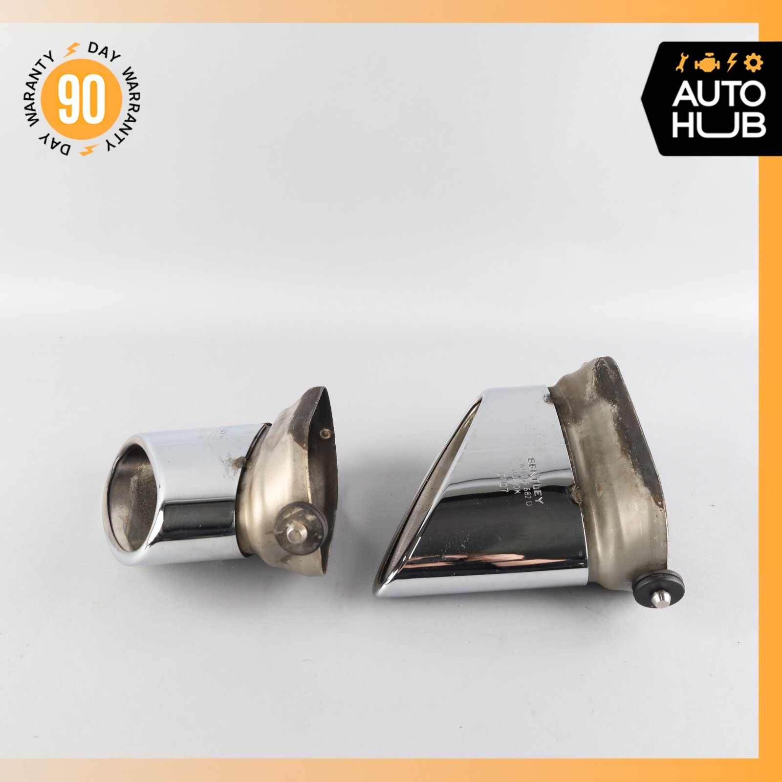 Bentley Continental GTC GT Exhaust Muffler Tips Left and Right Set OEM 63k